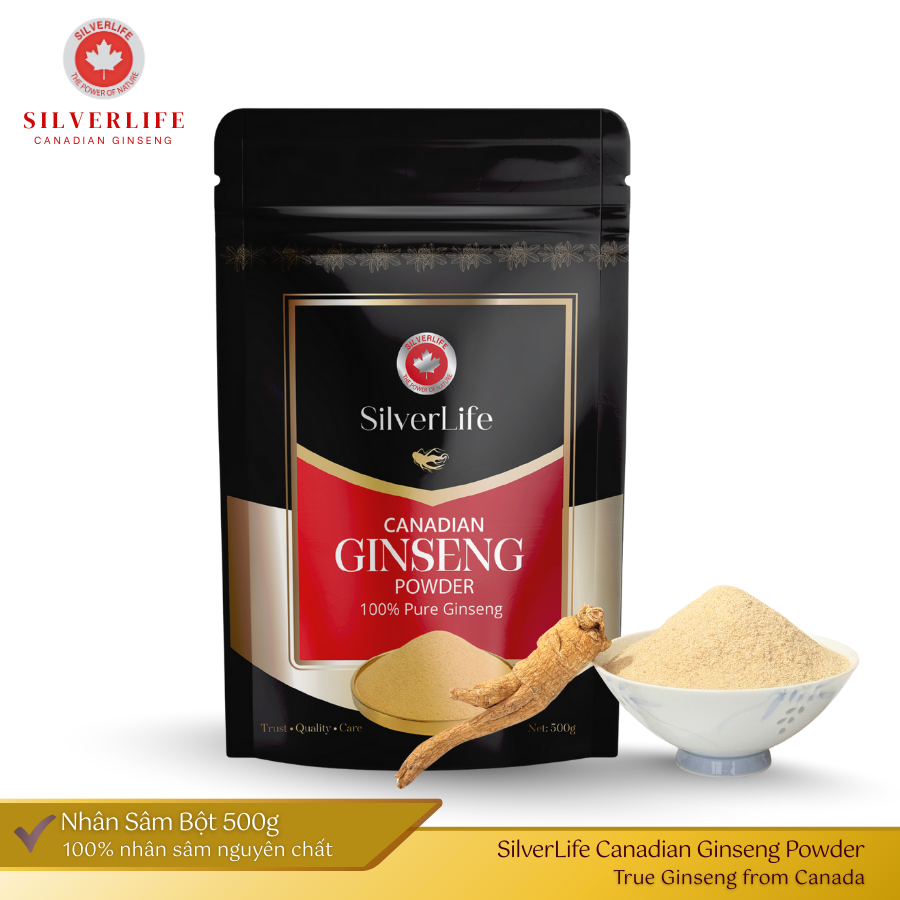 Nguyên Liệu Bột Nhân Sâm Canada SilverLife gói 500g
