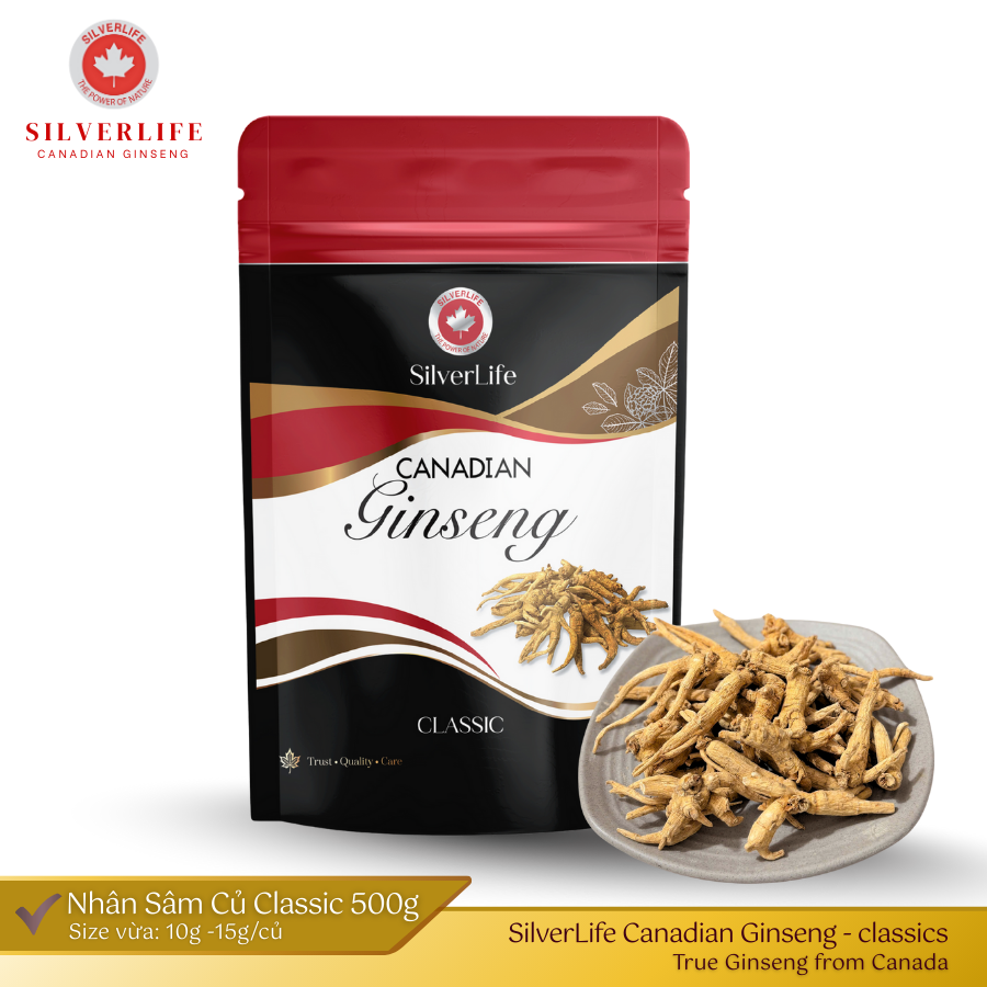 Nhân Sâm Canada SilverLife Củ Vừa