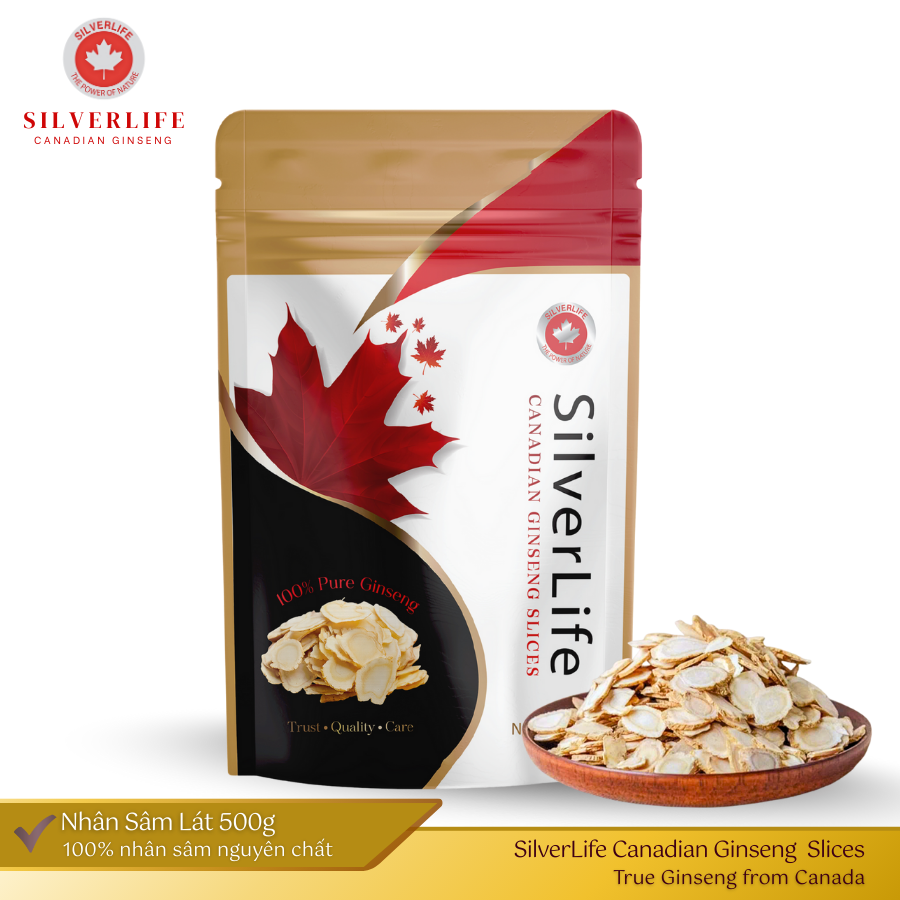 Nguyên Liệu Nhân Sâm Lát Canada SilverLife - Lát To